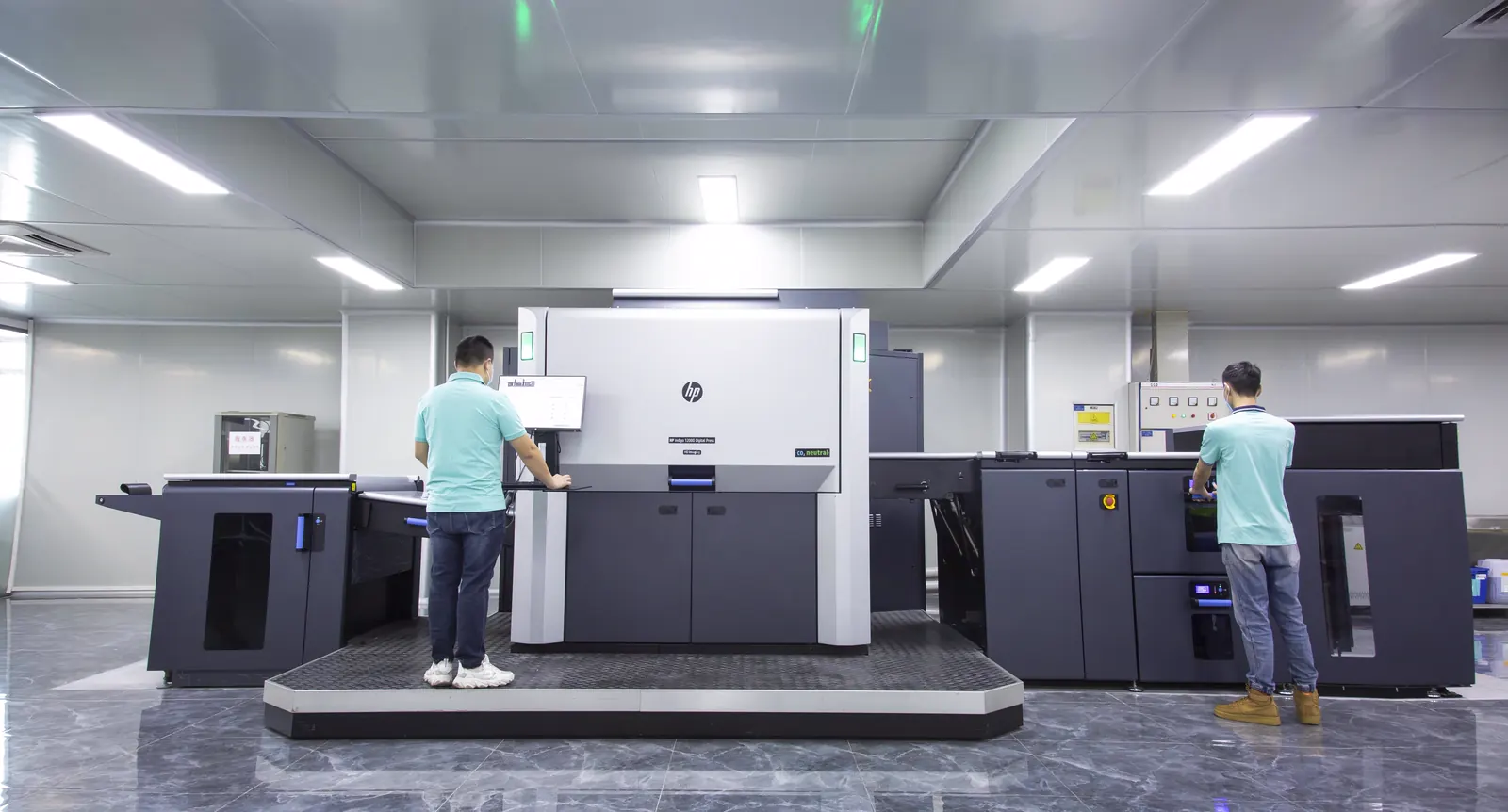 Digital printing equipment in a manufacturing environment